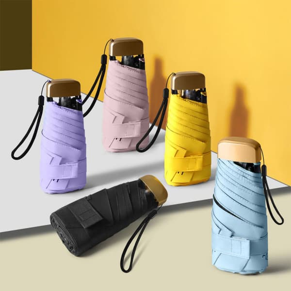 INF Mini sammenleggbar paraply - kapseldesign