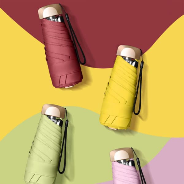INF Sun&Rain paraply, 5-fold lommeparaply