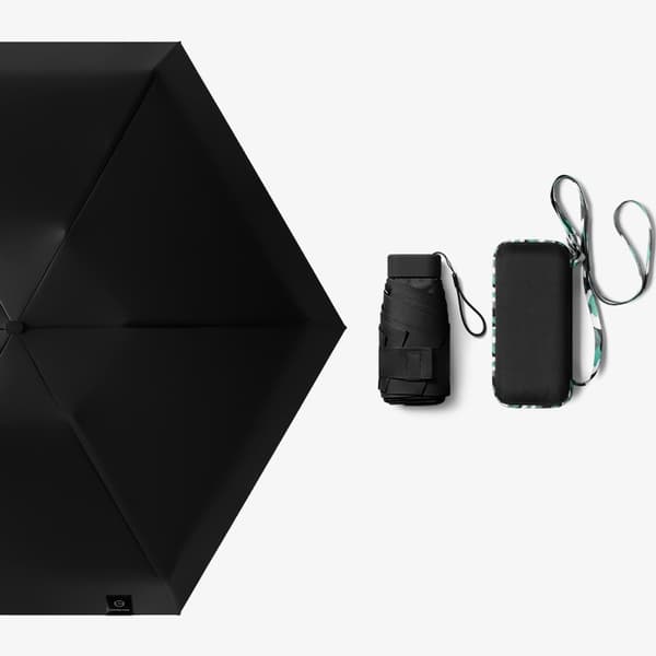 INF Sun&Rain paraply, 5-fold lommeparaply 0