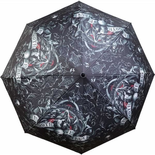Spiral Direct In Goth We Trust Folding Umbrella