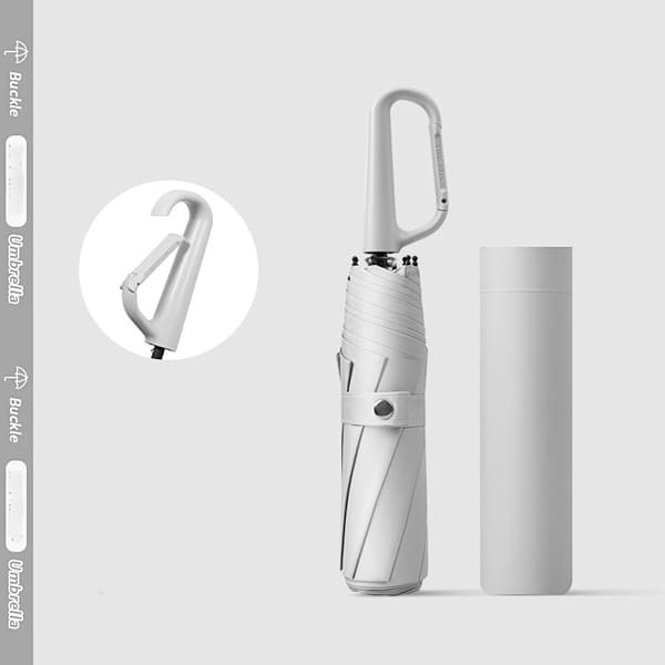 INF Automatisk paraply med ringklemme - Sammenleggbar reiseparaply