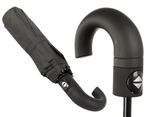 Paraply hopfällbart paraply automatisk svart unisex