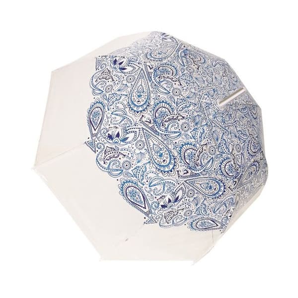 Paraply - Smati - PAISLEY Blå - Automatisk - 85 cm - Transparent