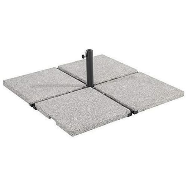 Stödplattor Parasol Tillbehör - Schneider - Antracit - 105x105x35 cm - Lätt montering - Rektangulär