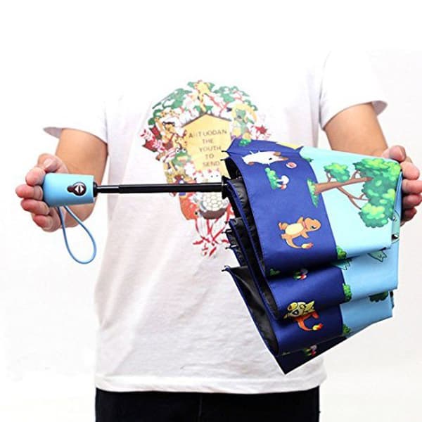 Vikbart barnparaply Auto Open Cartoon Compact Travel Paraply Vindtätt paraply för flickor pojkar