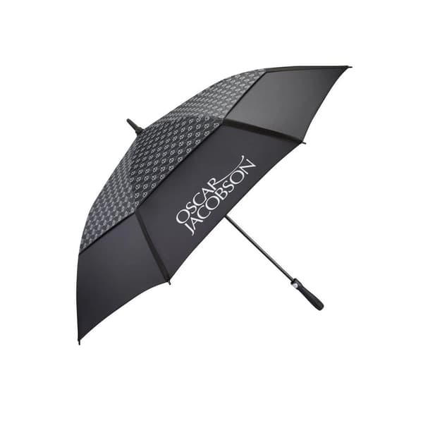 Oscar Jacobson Gio Print Double Canopy Golf Umbrella Black One Size
