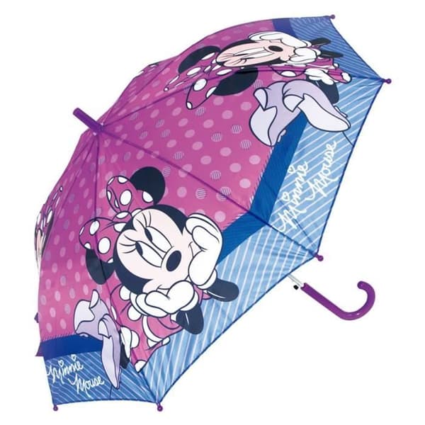 Paraply - SAFTA - MINNIE MOUSE LUCKY - 48 cm - Automatisk öppning - Rosa