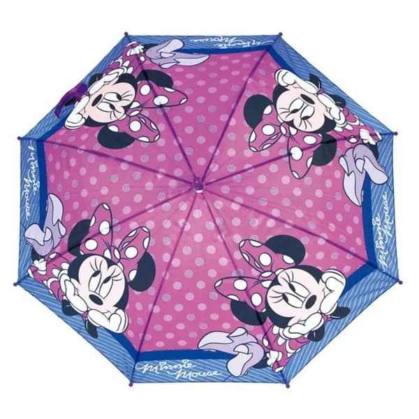 Paraply - SAFTA - MINNIE MOUSE LUCKY - 48 cm - Automatisk öppning - Rosa
