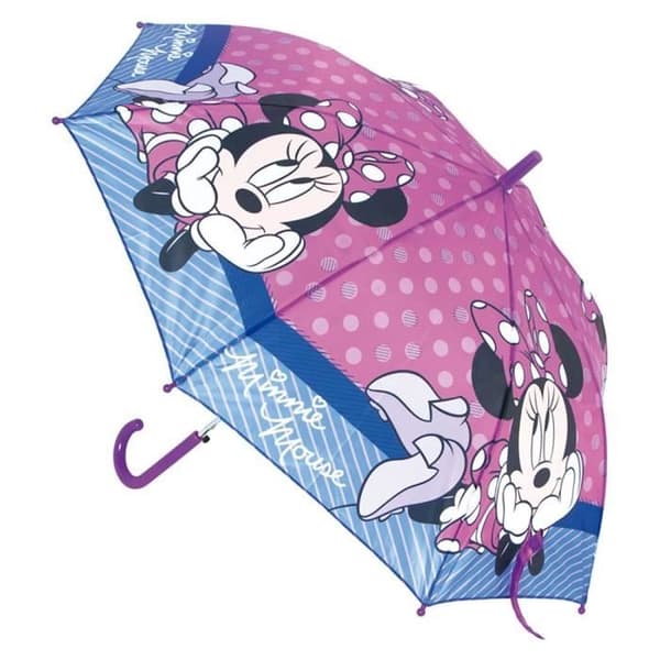 Paraply - SAFTA - MINNIE MOUSE LUCKY - 48 cm - Automatisk öppning - Rosa