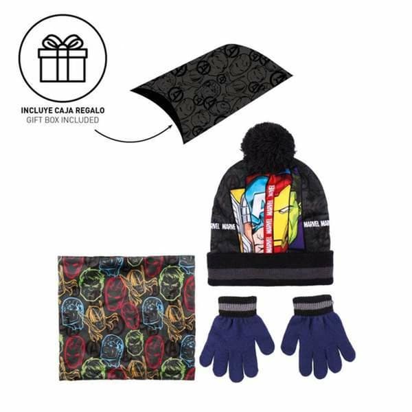 Hat, Gloves and Neck Warmer The Avengers Grå