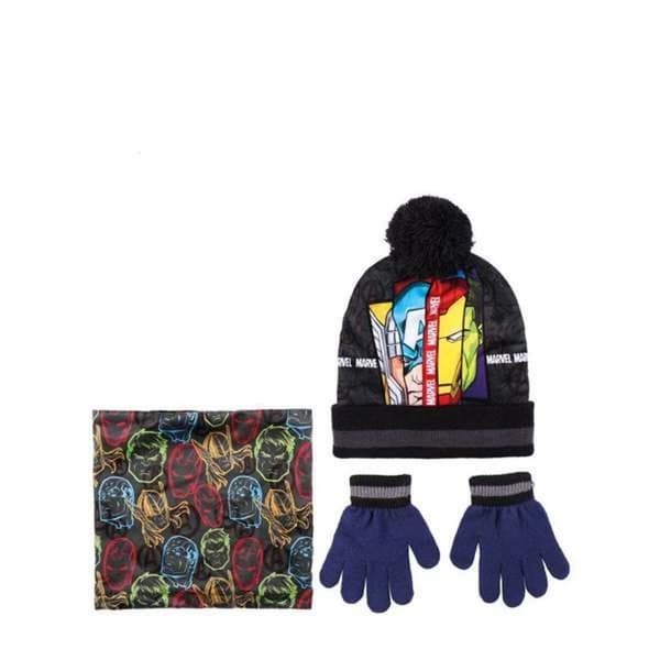 Hat, Gloves and Neck Warmer The Avengers Grå