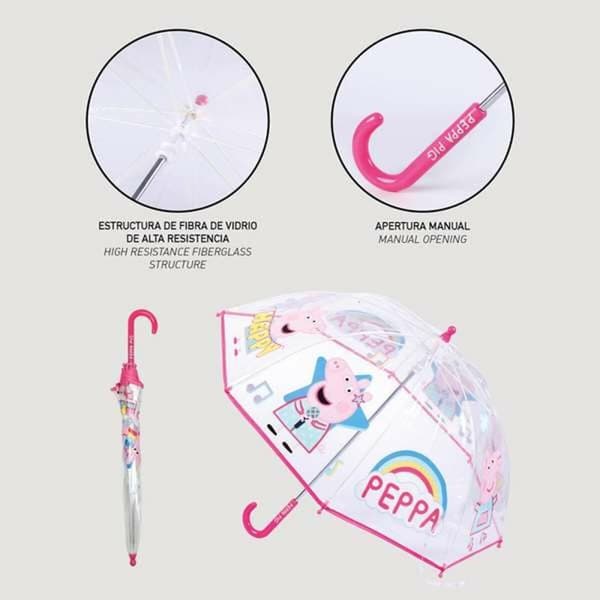 Paraply Peppa Pig Rosa 100 % POE