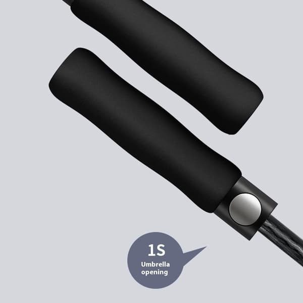 125cm dobbeltlags automatisk paraply Langt håndtag paraply med ærme