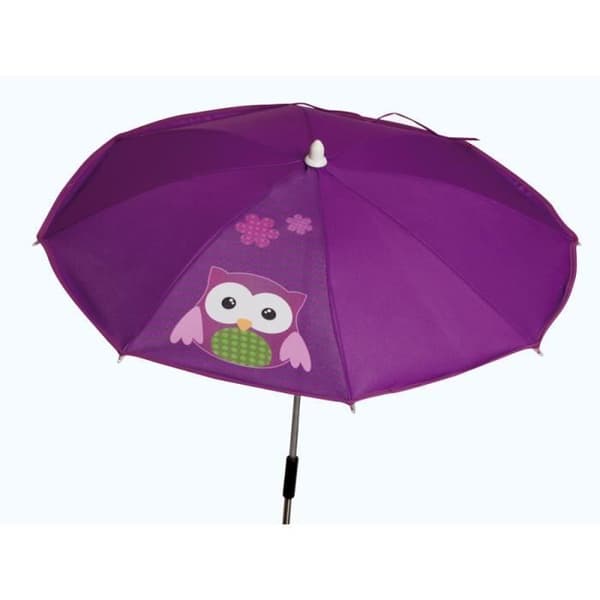 Med paraplyet från Originalbaby Purple Owl skyddar baby barnet från solen samtidigt som du ger en modern och m