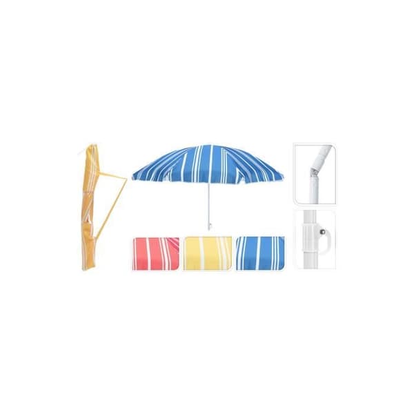 Strandparaply - PROBUILDER - Randig 180cm - Associerade färger - Unisex - Vuxen