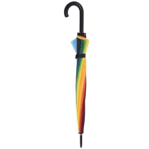 Färgglatt paraply färgglatt regnbåge paraply manuell regnbåge 98 cm