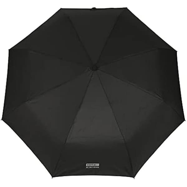 Safta Business Black Automatiskt fällbart paraply, 8 paneler, metallstänger, bekväm och mångsidig, kvalitet och motstånd,