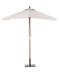 Miniatyrbillede 6 af 10: Parasol Lys Beige Polyester i Mørkt Birketræ ø 244 x 144H cm UV-bestandig Nem at Pleje