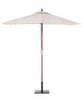 Miniatyrbillede 7 af 10: Parasol Lys Beige Polyester i Mørkt Birketræ ø 244 x 144H cm UV-bestandig Nem at Pleje