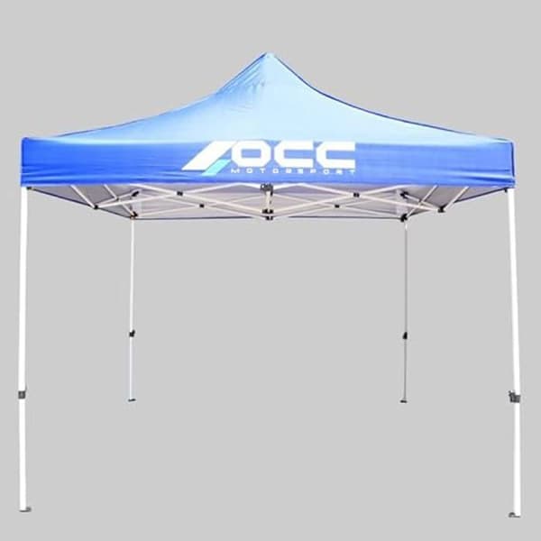 Gazebo - OCC MOTOR SPORT - Racing - Rostfritt stål - 3x3m - Vattentät - Blå