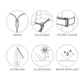 Miniatyrbild 3 av 3: Rootz Hanging Parasol Cover - Luxury Cover - Protective Shield - Water -avvisande - 270 cm x 55 cm x 55 cm