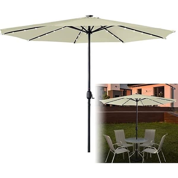 LARS360 Aluminium Parasoll - UV-skydd 40+ - Vev - 350 cm