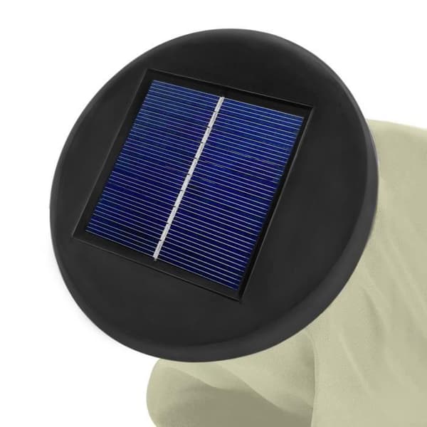 LARS360 Lutande trädgårdsparaply med solar LED-ljus 300cm Vattentät med vev UV 40+ skydd för trädgårdsbalkong