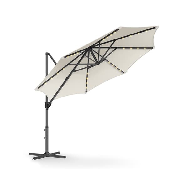 Parasol, Hængeparasol, 300 cm, Cremehvid.