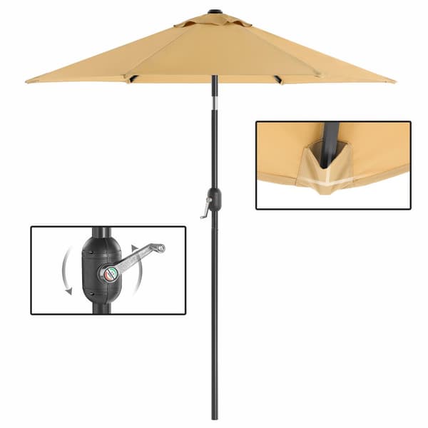 Aurinkovarjo, SONGMICS, Ø 270 cm, Beige