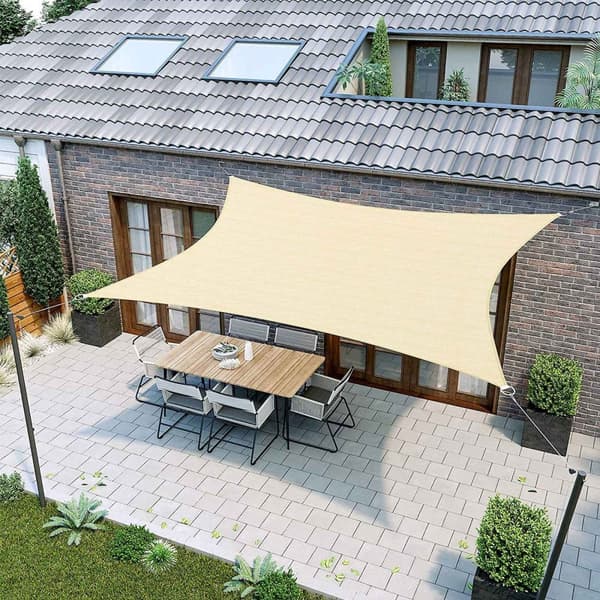 Solskærm, SONGMICS, 3 x 4 m, Antracit
