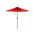 Miniatyrbillede 6 af 6: Parasol, Songmics, Ø 300 cm, Beige