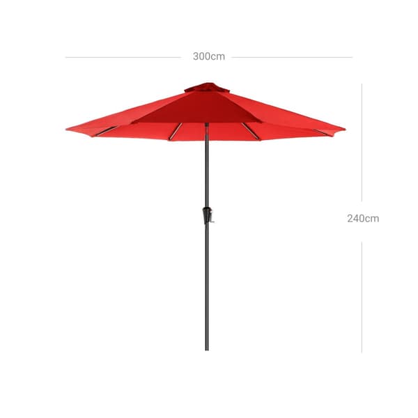 Parasol, Songmics, Ø 300 cm, Beige