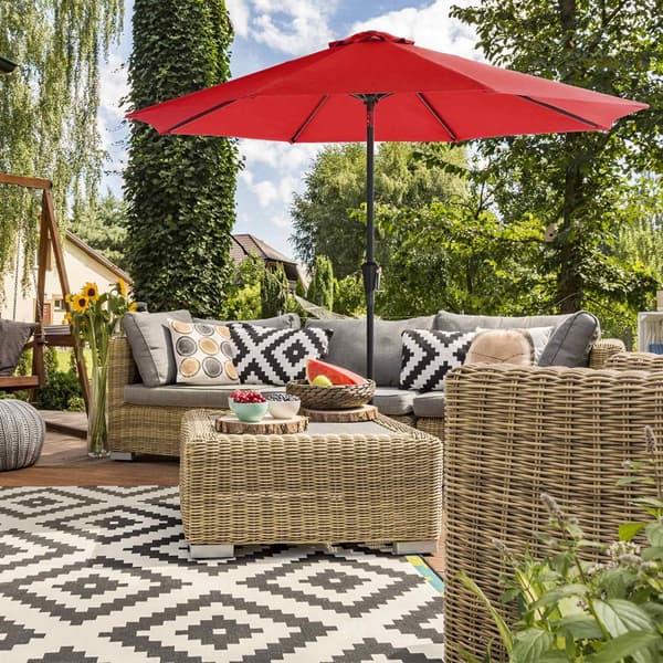 Parasol, Songmics, Ø 300 cm, Beige