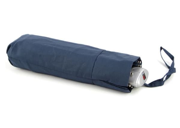 Fickparaply - Knirps - Smart &amp; Casual Line Blade - Mörkblå - Manuell öppning - 170 g