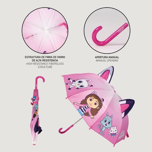 Sateenvarjot Gabby's Dollhouse Fuksia