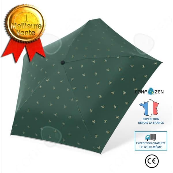 CONFO® 50 % RABATT Ultralätt paraply Sun Paraply Svart lim tumparaply Sun Paraply