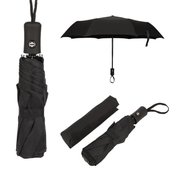 Fällbart paraply - Svart - Automatisk - Anti-vind - Unisex - Kompakt och lätt