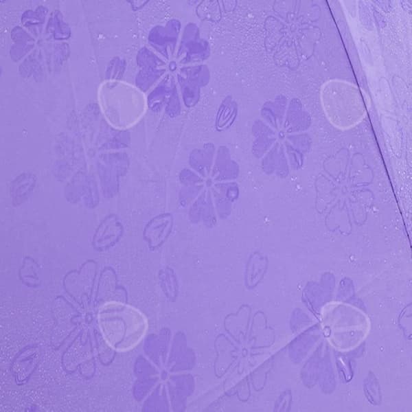 CONFO® Lotusbladsblomningen möter vatten, anti-ultraviolett svart plastsolskydd, parasoll, paraply