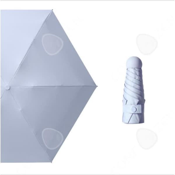 CONFO® 50 % rabatt på vinylfällbart paraply regn eller glans Mini Bärbar Ultralätt Dual Usa Capsule Paraply