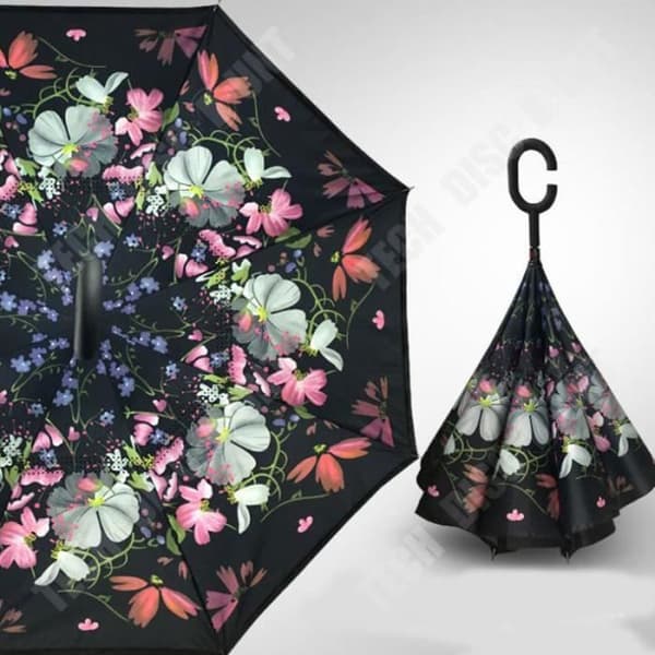 TD® Flower Demon automatiskt fällbart paraply