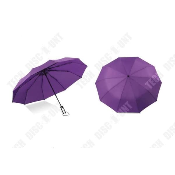 TD® 106 cm Soltät Vindtätt Solskydd Paraply Enhands Auto-Open Lila