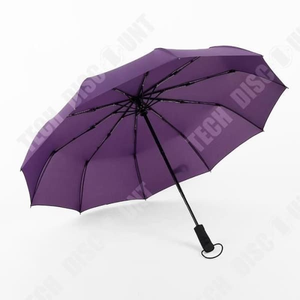 TD® 106 cm Soltät Vindtätt Solskydd Paraply Enhands Auto-Open Lila