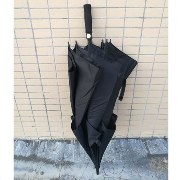 CONFO® paraply 30 tums dubbellagerparaply, stort vindtätt rakstångsparaply, dubbelt utomhus golfparaply