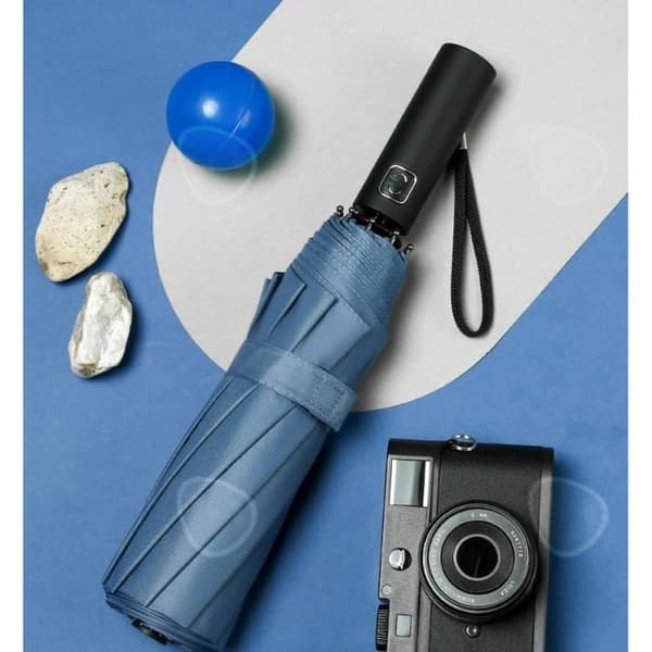 CONFO® Parasoll, tio ben, 30% rabatt, helautomatiskt parasoll, svart plastparasoll, flerfärgad