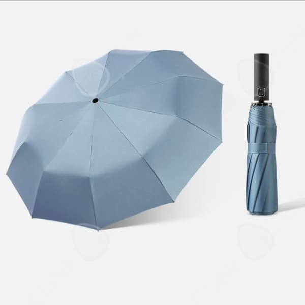 CONFO® Parasoll, tio ben, 30% rabatt, helautomatiskt parasoll, svart plastparasoll, flerfärgad