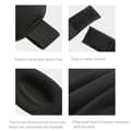 Miniatyrbild 2 av 4: TD® Fulton Black Folding Paraply 133 cm UV-ljus Polyester Canvas Paraply Bagagetillbehör mot regn eller nykter UV
