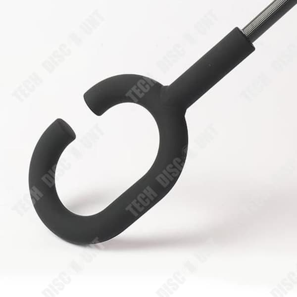 TD® bilparaply dubbelt tvåstegs kreativt handsfree inverterat C-format paraply svart lim svart påfågel paraply