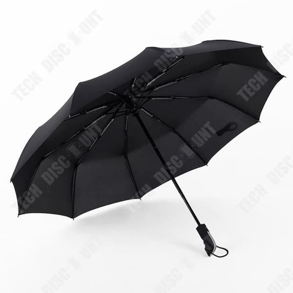 TD® 10 Bone Automatic Trifold Paraply Unisex reklamparaply Business hopfällbart paraply Sunny Black Paraply