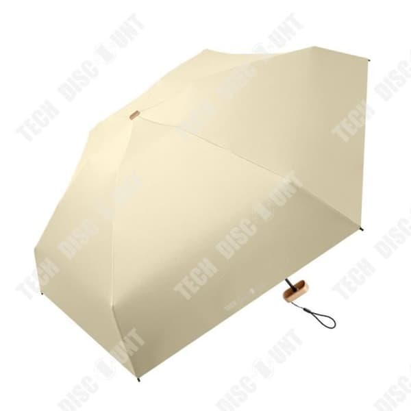 TD® Sun paraply mini soligt regn bärbart solskyddsficka paraply sex gånger 6-bens hopfällbara anti-ultraviolett paraply