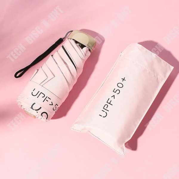 TD® Svart plast Vikbar Ultralätt Ultralätt Femfaldig platt UV-solskydd utomhussolskydd, UV-skydd, Portabel Regnig Regnig